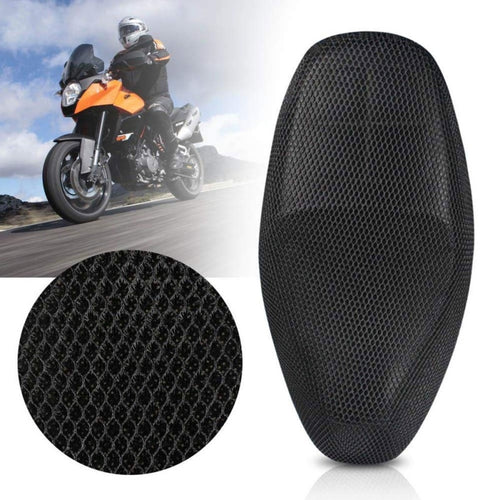 Breathable Summer Cool 3D Mesh Motorcycle Moped Motorbike Scooter Seat Covers Cushion Anti-Slip Waterproof