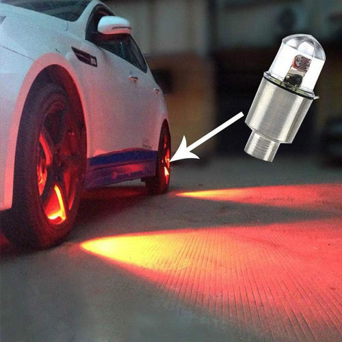 Universal Waterproof Motorcycle Wheel Tire Decorative Bulb Bike Car Motorcycle Wheel Tire Tyre Valve Cap LED Flash Light Lamp