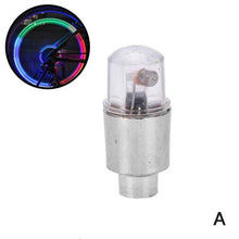 Load image into Gallery viewer, Universal Waterproof Motorcycle Wheel Tire Decorative Bulb Bike Car Motorcycle Wheel Tire Tyre Valve Cap LED Flash Light Lamp