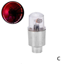 Load image into Gallery viewer, Universal Waterproof Motorcycle Wheel Tire Decorative Bulb Bike Car Motorcycle Wheel Tire Tyre Valve Cap LED Flash Light Lamp