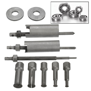 Mofaner 1 Set Steel Motocycle Car Inner Bearing Puller Tool Remover Kit 9mm to 23mm Diameter